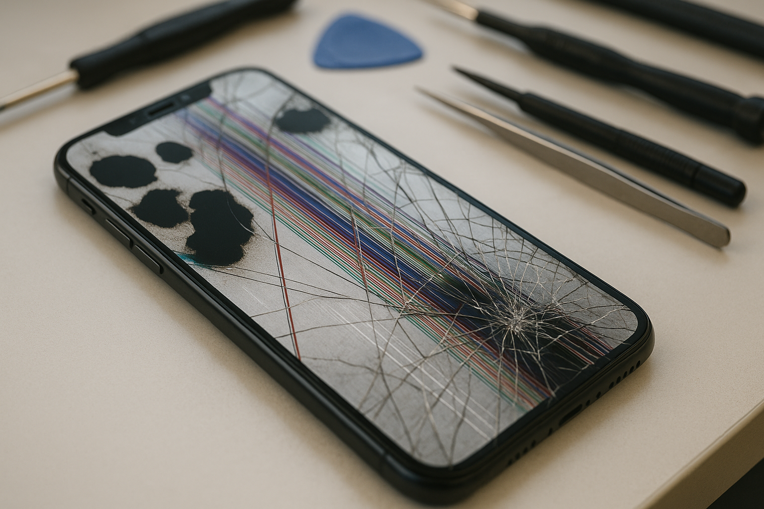 Objawy uszkodzonego wyświetlacza w smartfonie - Blog technologiczny - Apple Android IT Naprawy Porady